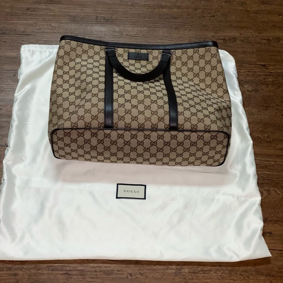 Gucci GG Guccissima Pattern Travel Tote - Picture 7 of 8